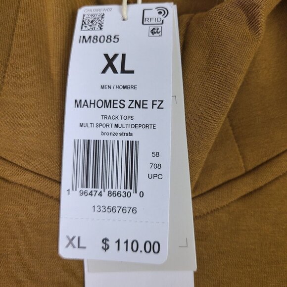 Adidas Mahomes Adidas Z.N.E. Premium Full-Zip Sweatshirt Size XL - Picture 4 of 11